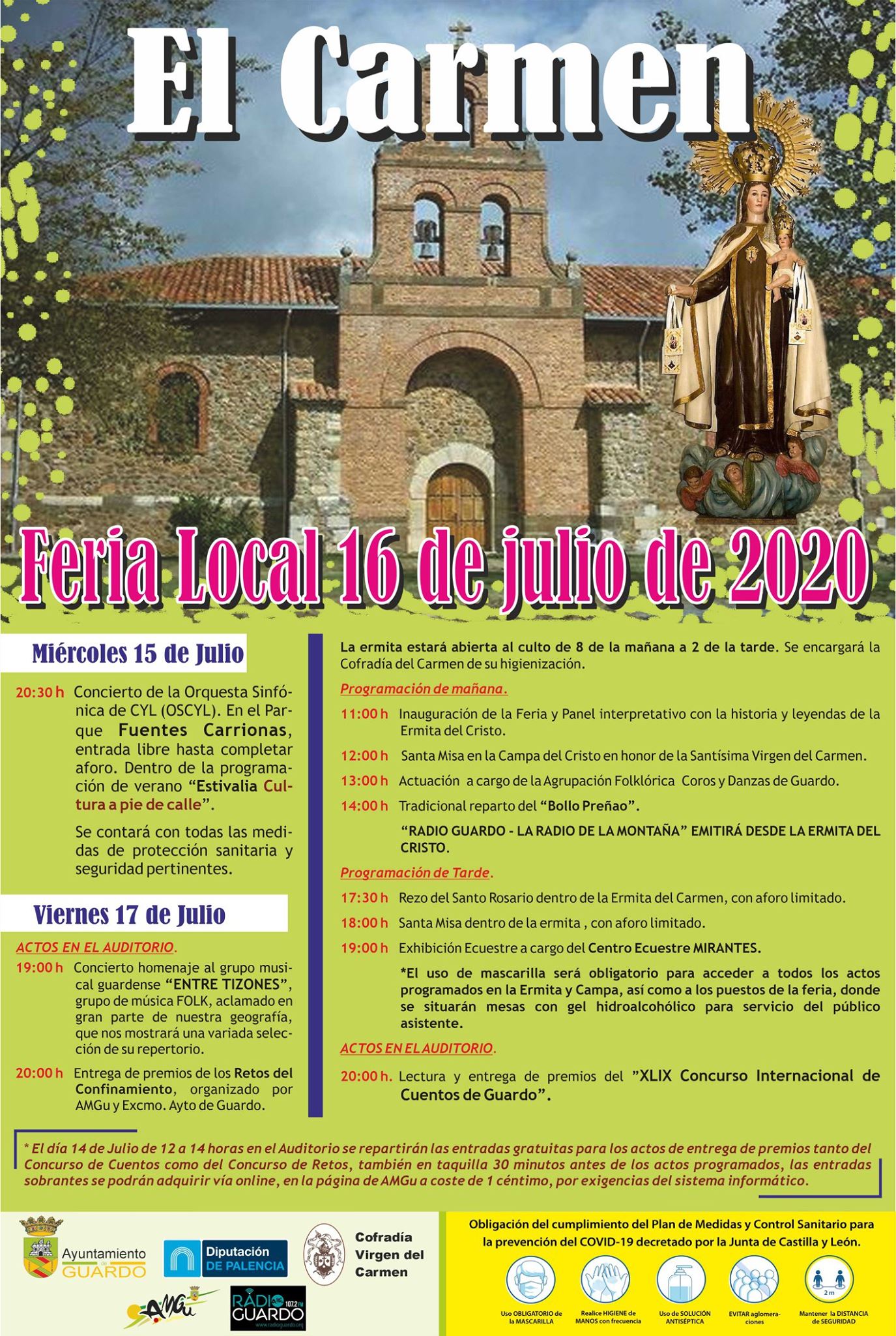 Fiestas en honor a Nuestra Señora del Carmen 2020 Guardo